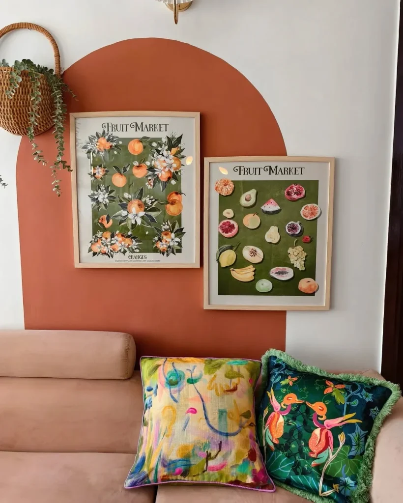 Wallpaper feature wall decor