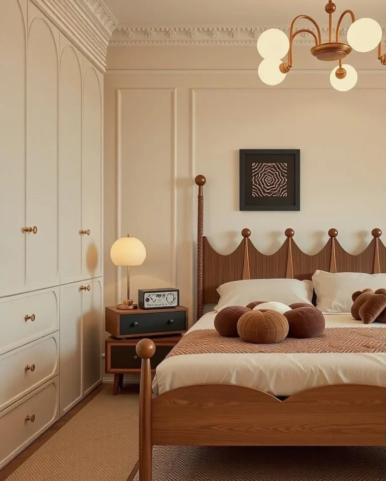 Vintage bedroom charm