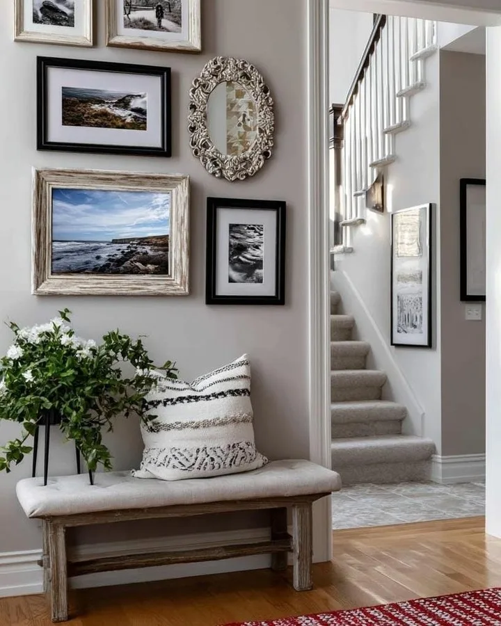 color-blocked canvas decor