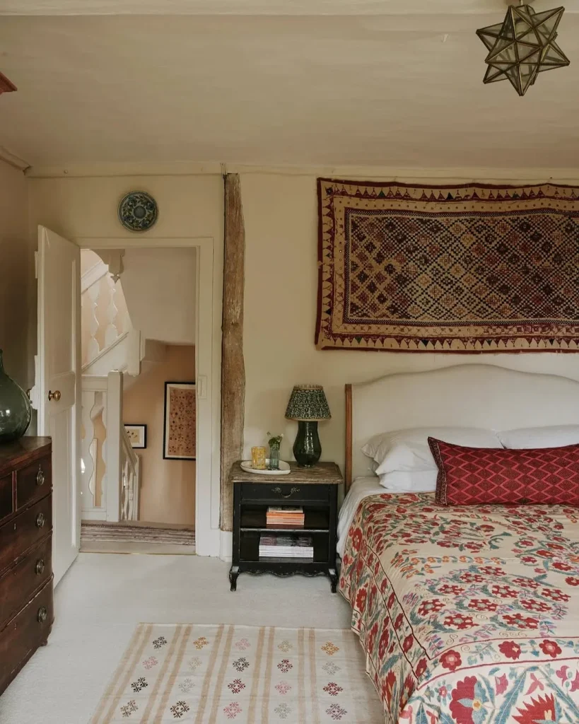 Patterned Moroccan home carpet