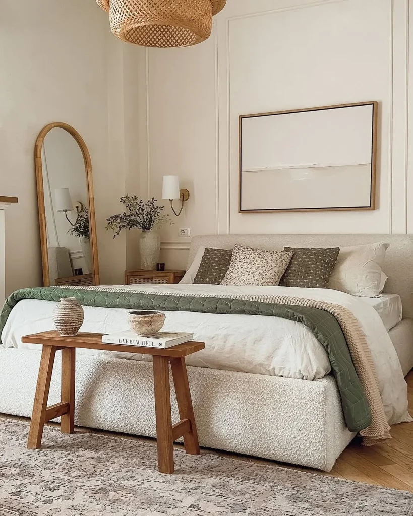 Industrial bed decor