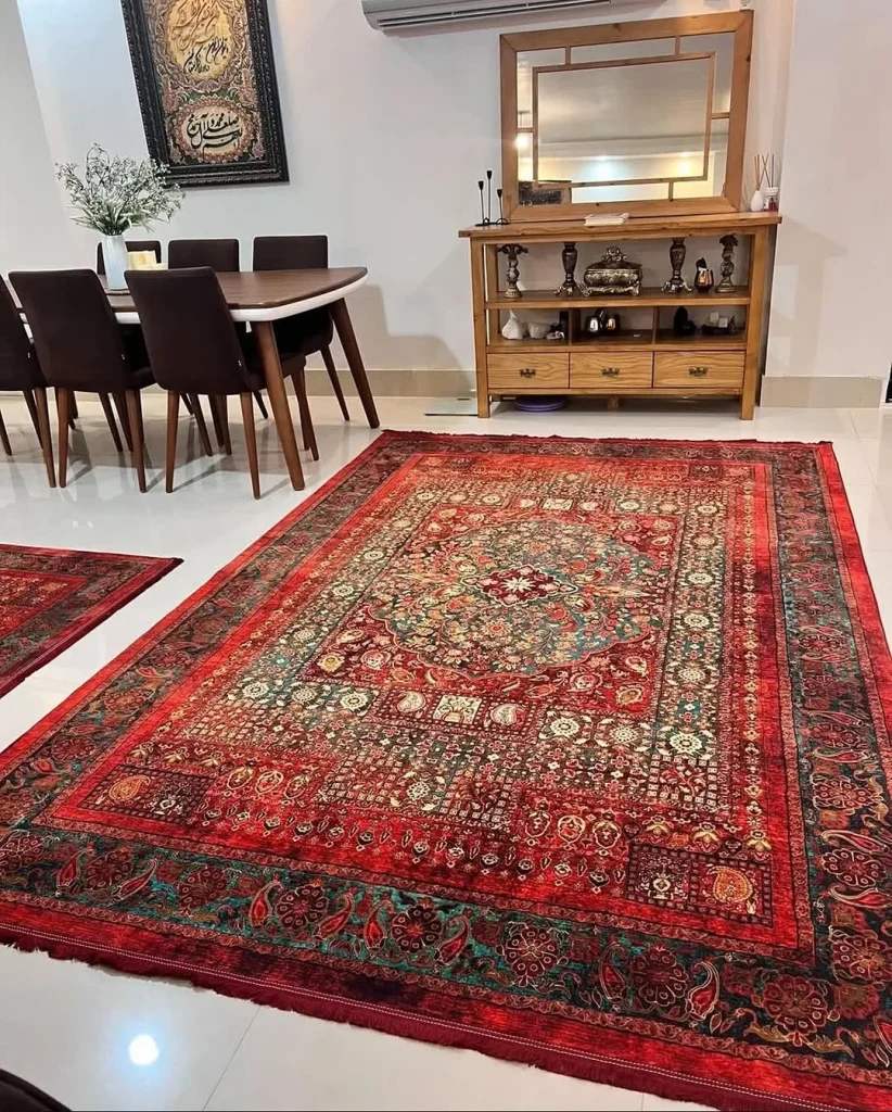 Eclectic red carpet pattern