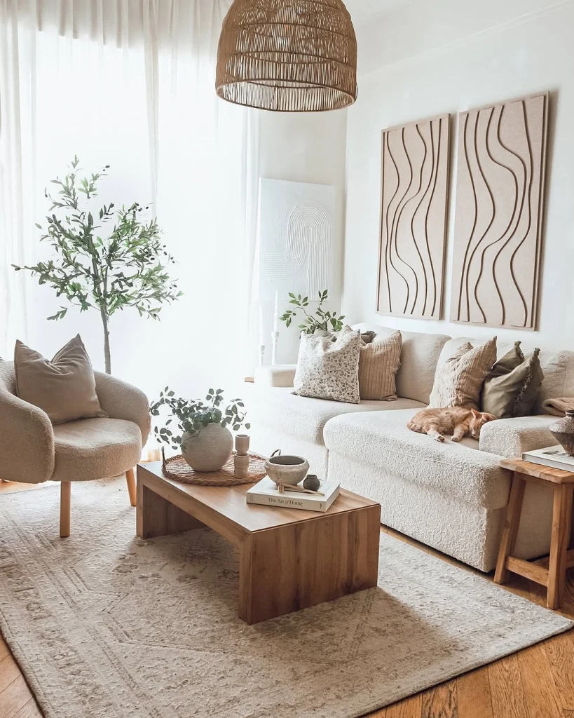 Living room decor cozy aesthetic