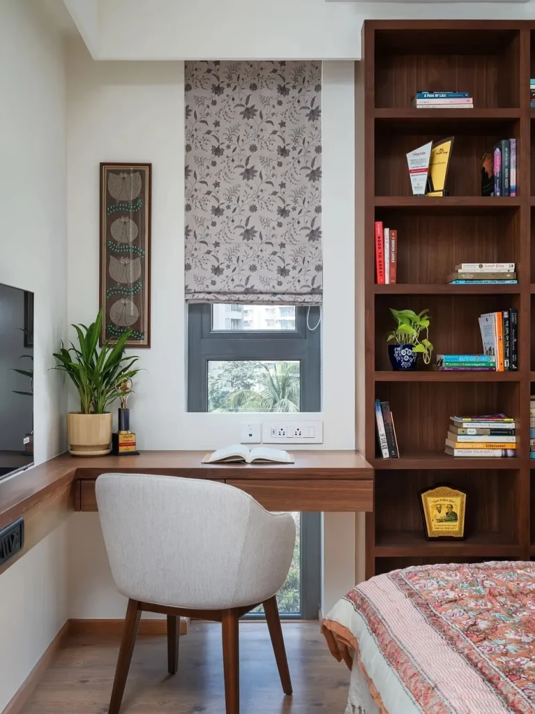Rustic wooden study table