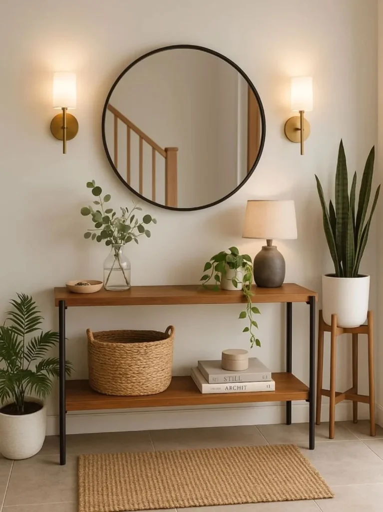 Mirrored furniture accent