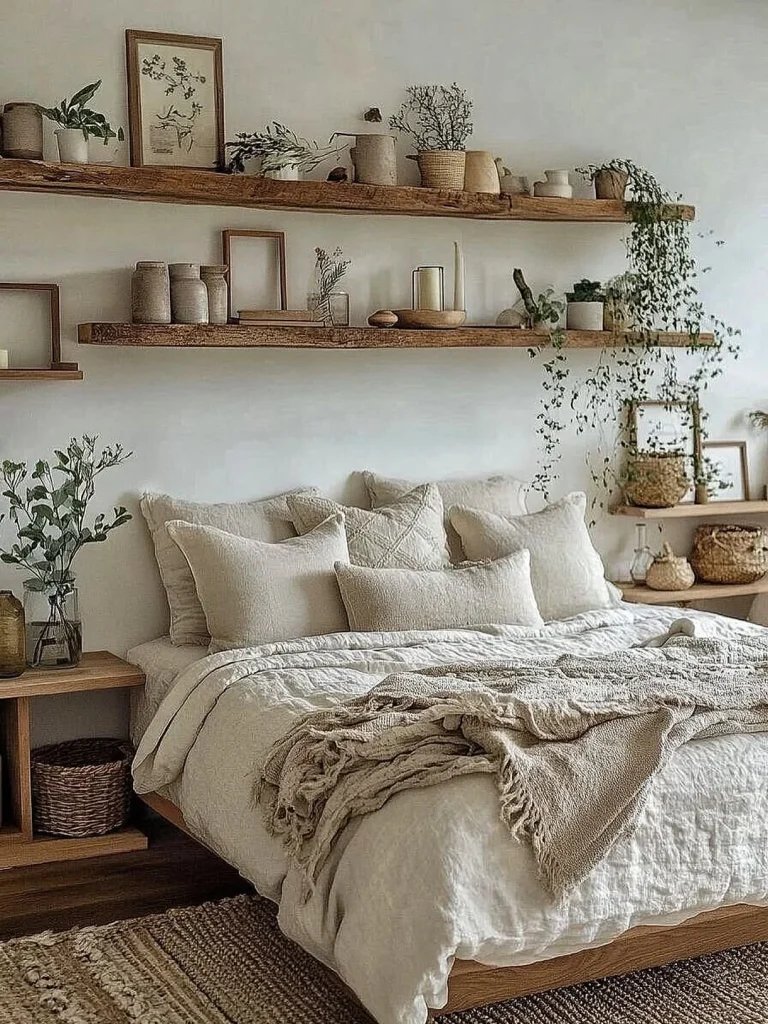 Glam Shelf Decor for Elegant Living Rooms