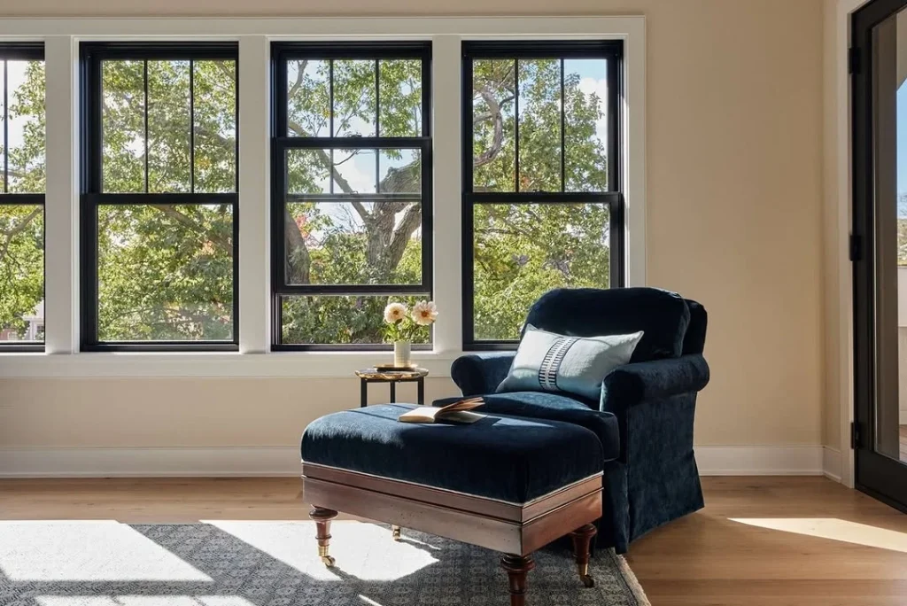 Cozy big windows nook