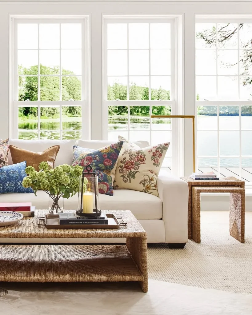 Chic large window treatments
