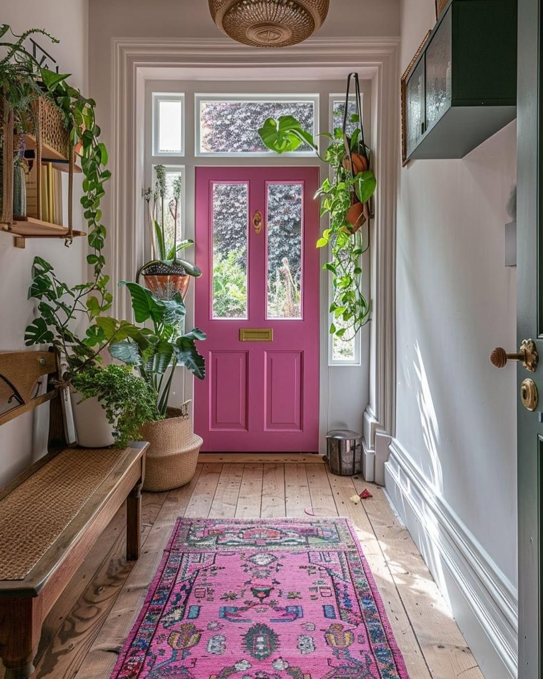 Abstract entryway wall sculpture