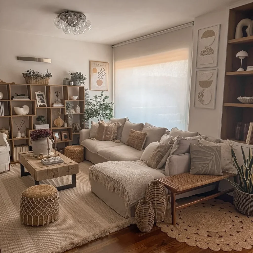 Cozy couch in living room