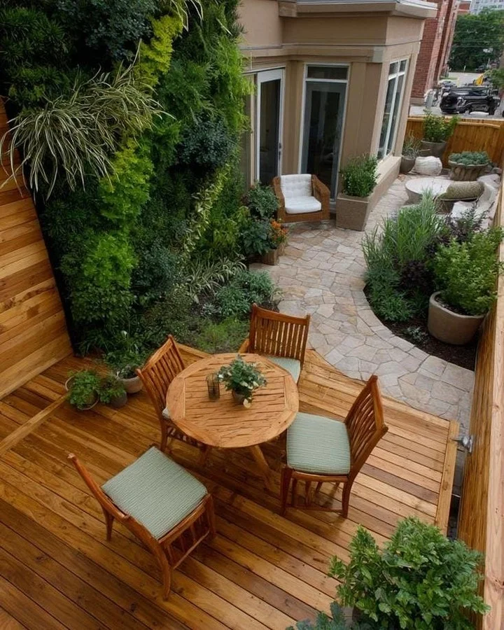 Backyard landscaping