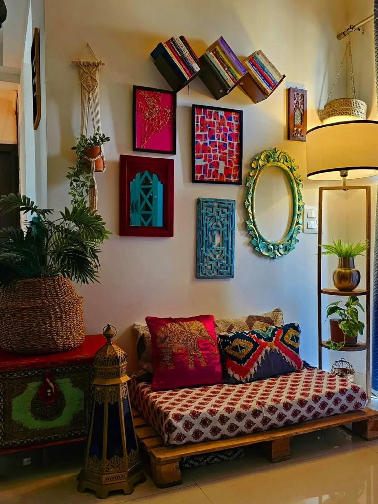 Statement corner plant decor