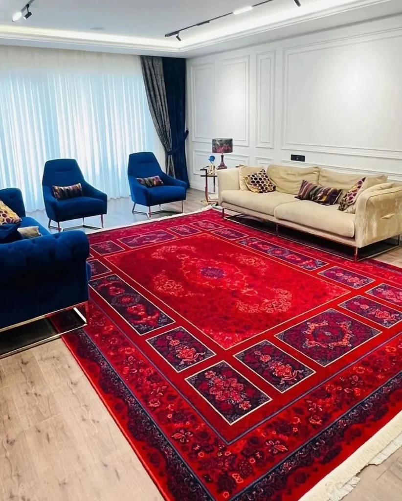 Artistic red carpet runner