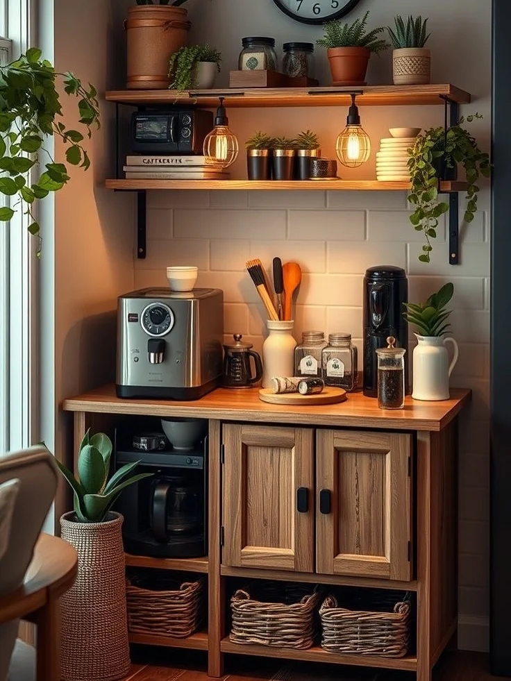 Boho coffee corner retreat