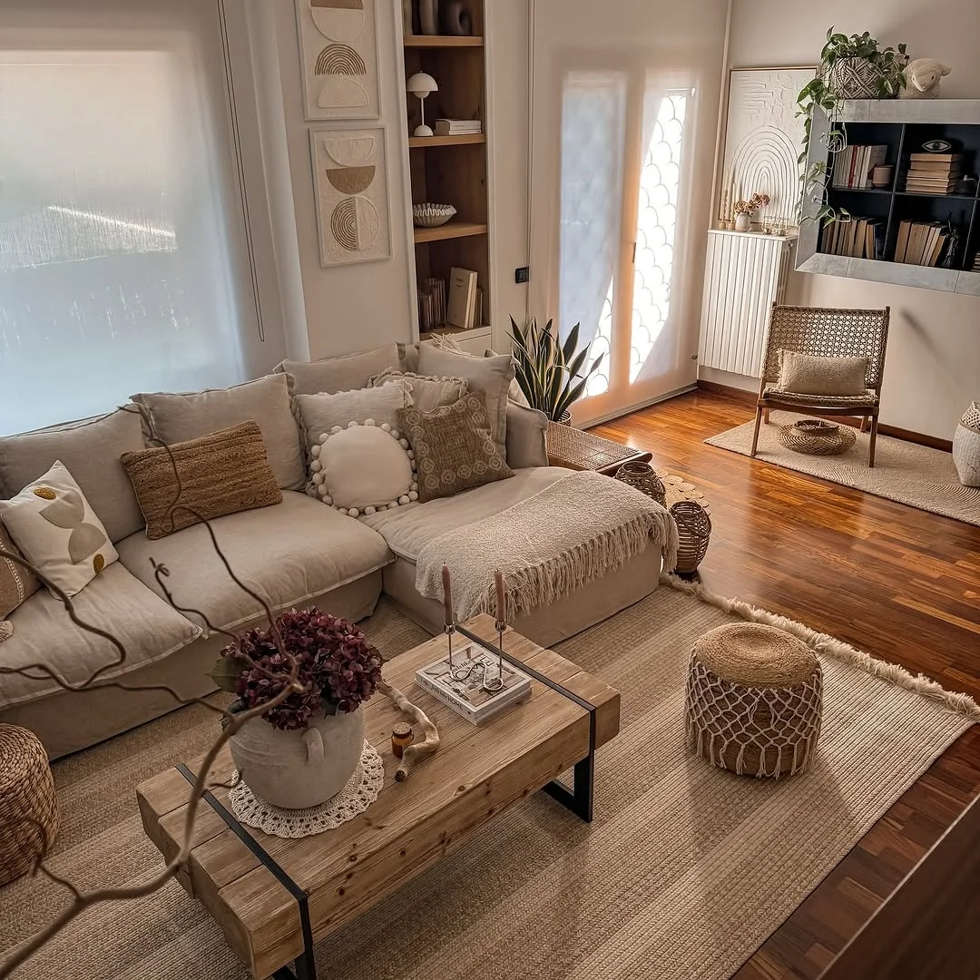 Bold color sofa design