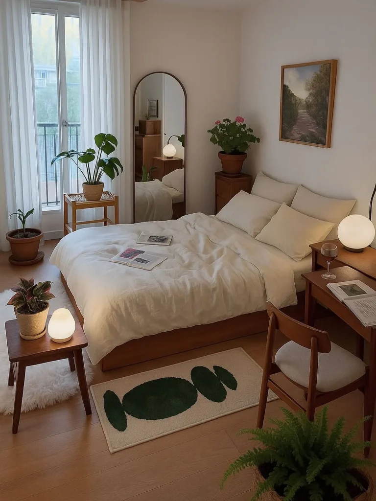 Vintage bedroom charm