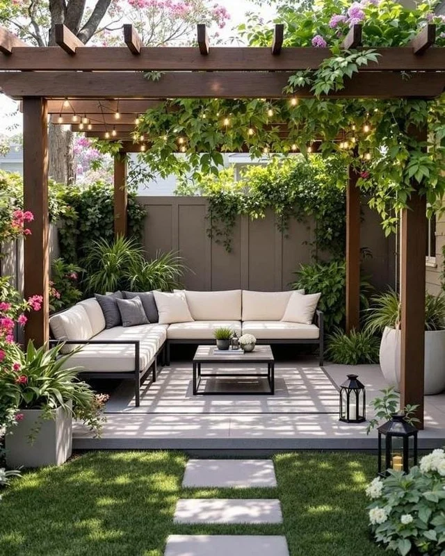 Backyard landscaping