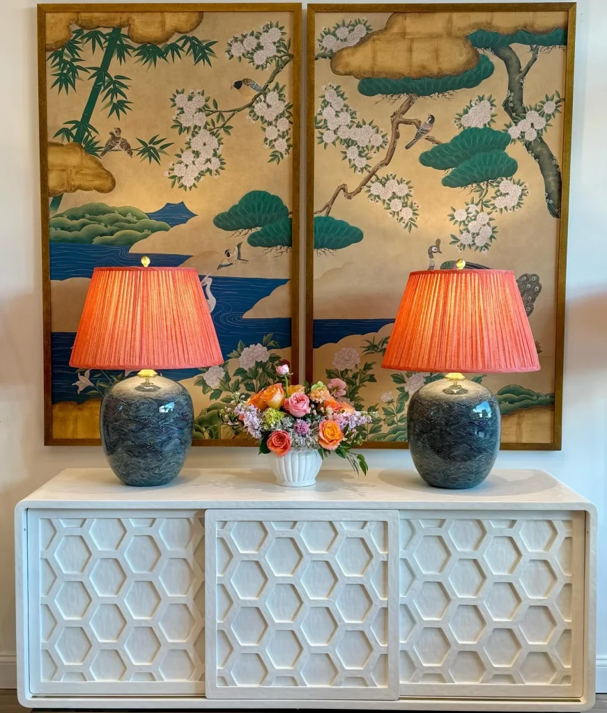 Stylish living room lamp