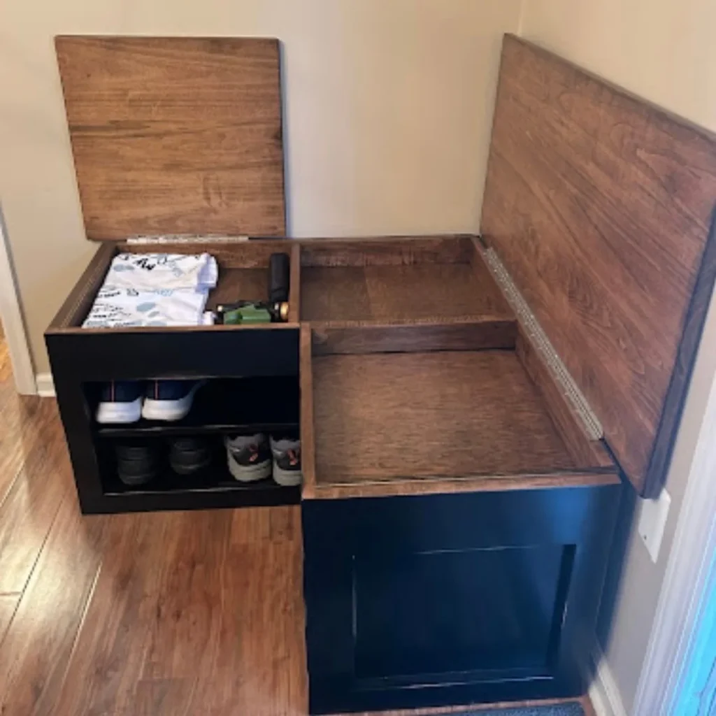 Corner shoe rack solution