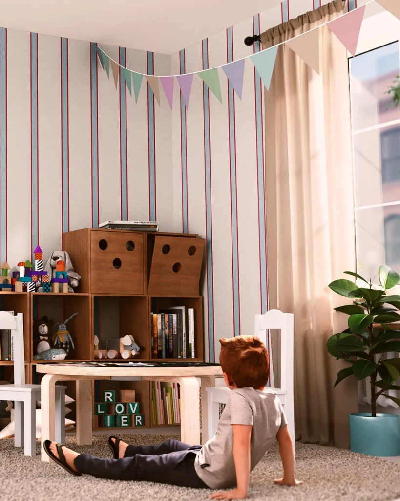 Bold animal kids wallpaper