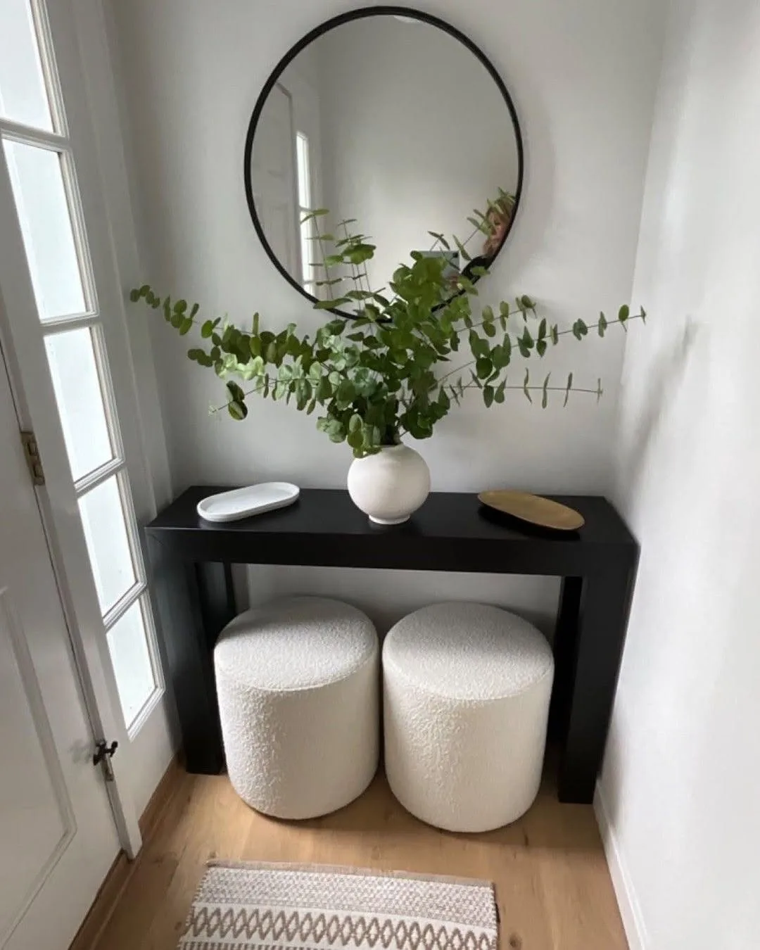Sleek entryway console table