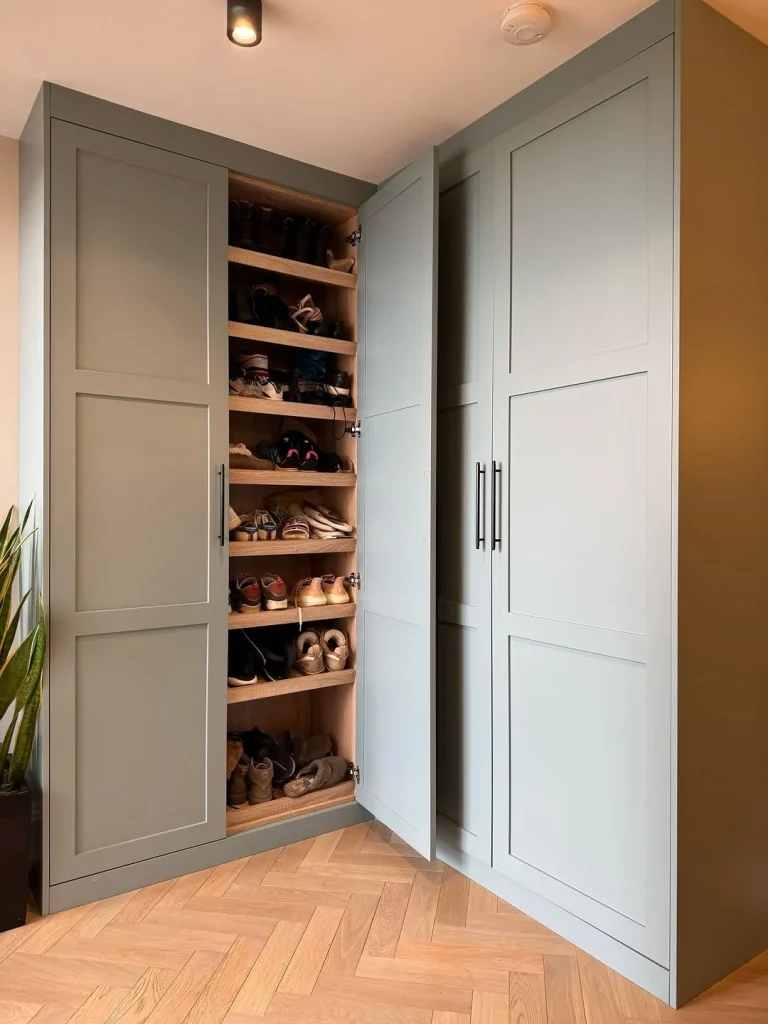 Industrial shoe rack style