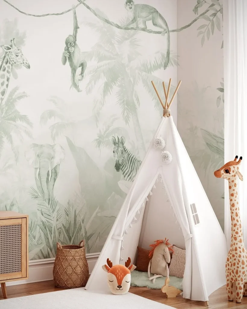 Minimalist Scandi nursery design